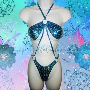 Exotic Dancewear Blinged Bodysuit
